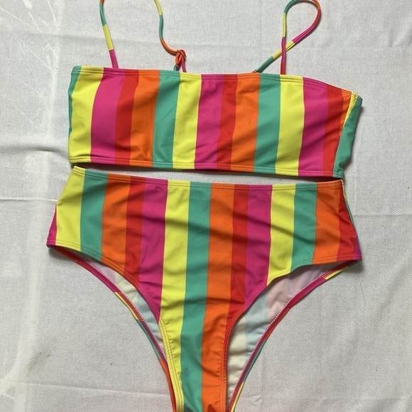 Shein Two Piece Bathing Suit size Large (BB) - Picture 2 of 6